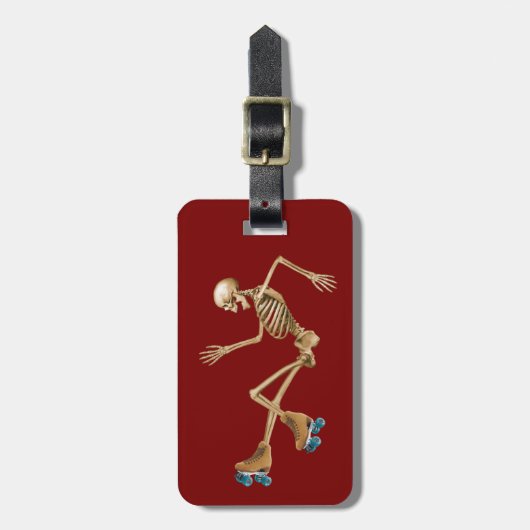 Rollen-Derby-Skelett Gepäckanhänger (Vorderseite vertikal)