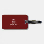 Rollen-Derby-Skelett Gepäckanhänger (Rückseite horizontal)