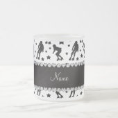 Rollen-Derby-Sterne des individuellen Namens weiße Mattglastasse (Mittel)