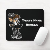 Rollen-Derby-Störsender kundengerecht Mousepad (Mit Mouse)