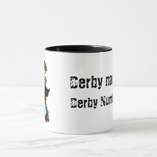 Rollen-Derby-Störsender kundengerecht Tasse (Zentrum)