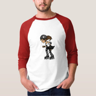 Rollen-Derby-Störsender Schwarzweiss T-Shirt