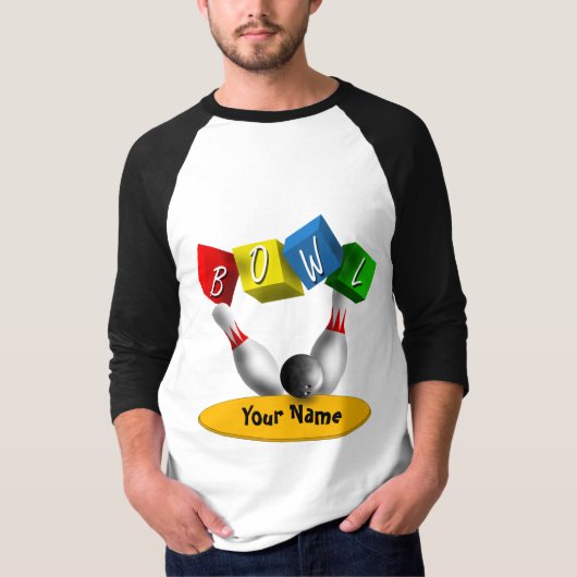 Rollen ein Rama Bowling T-Shirt (Vorderseite)
