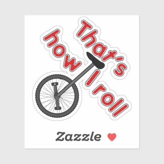 Rollen - Einrad Aufkleber (Blatt)