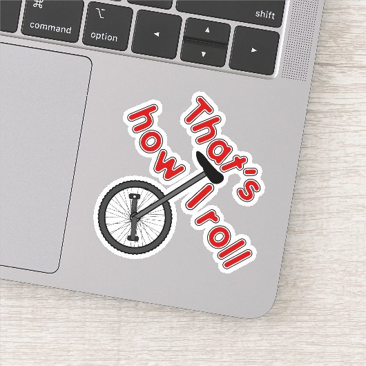 Rollen - Einrad Aufkleber (Detail)