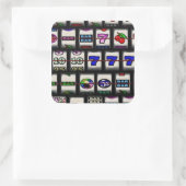 Rollen für die Schlitzmaschine Quadratischer Aufkleber (Tasche)