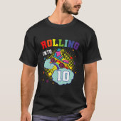 Rollen in 10 Roller-Skate Skaten-Tastatur T-Shirt (Vorderseite)