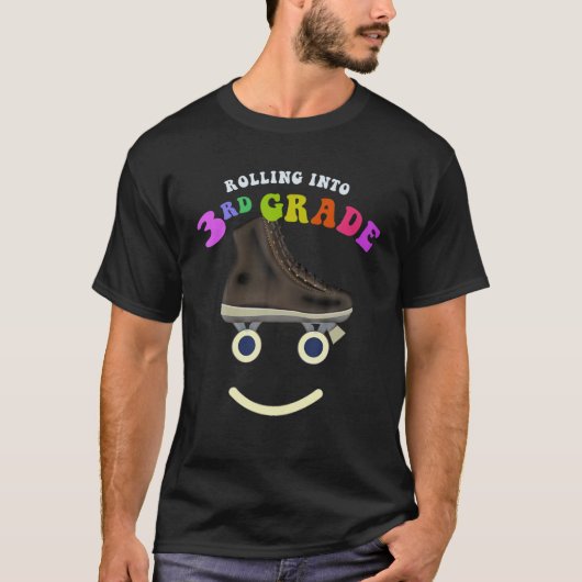 ROLLEN IN 3D-GRAD-Rollerkatze S T-Shirt (Vorderseite)