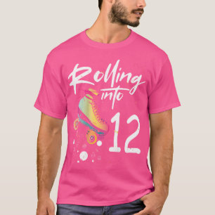 Rollen in den 12er-Rückendruck Roller Skating Gebu T-Shirt