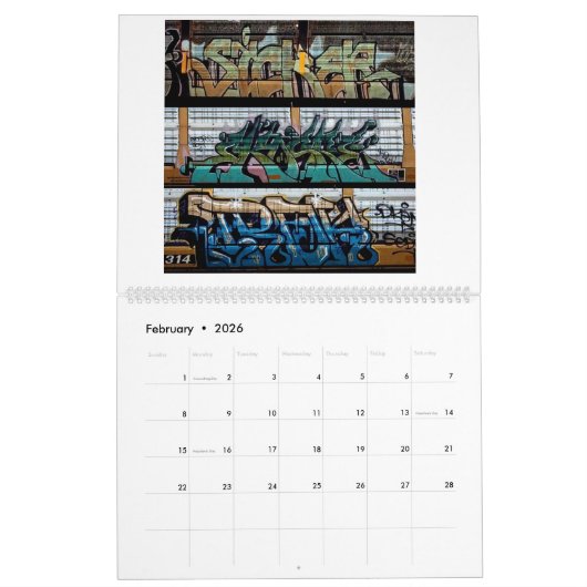 Rollen-Leinwand Kalender (Feb 2026)