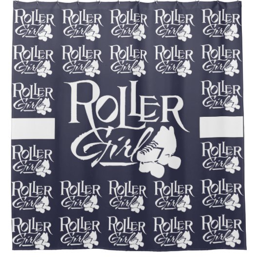 Rollen-Mädchen, Rolle Derby Duschvorhang (Vorderseite)