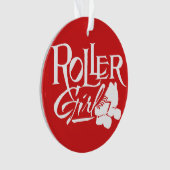 Rollen-Mädchen, Rolle Derby Ornament (Vorderseite)