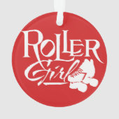 Rollen-Mädchen, Rolle Derby Ornament (Rückseite)