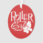 Rollen-Mädchen, Rolle Derby Ornament (Vorderseite)