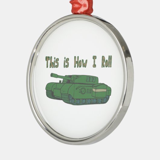 Rollen (Militärstab) Silbernes Ornament (Links)