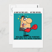 Rollen mit den Stempeln Postkarte (Vorne/Hinten)