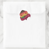 Rollen mit LGBT - DnD-Aufkleber Runder Aufkleber (Tasche)