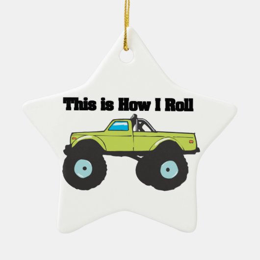 Rollen (Monster Truck) Keramikornament (Vorne)