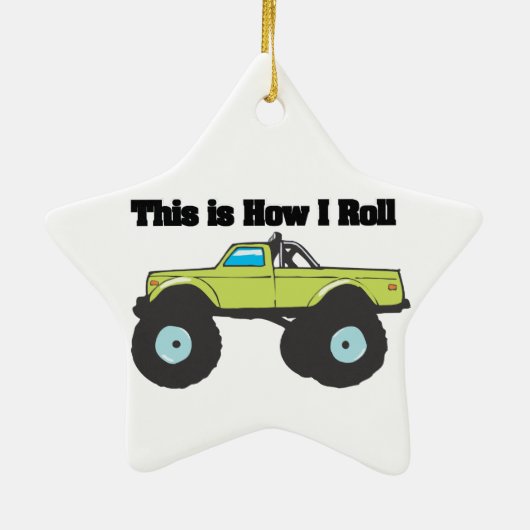 Rollen (Monster Truck) Keramikornament (Hinten)