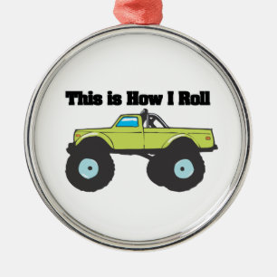 Rollen (Monster Truck) Ornament Aus Metall