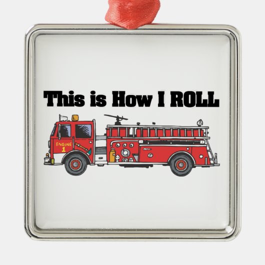 Rollen (Motor/LKW) Silbernes Ornament (Vorne)