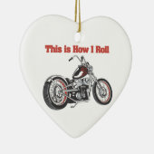 Rollen (Motorrad) Keramik Ornament (Rechts)