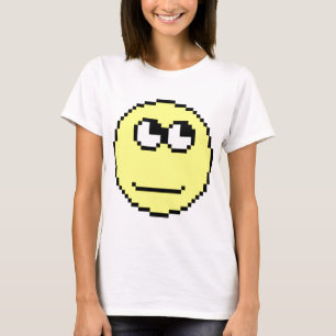Rollen mustert Emoticon T-Shirt