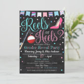 Rollen oder Heels Party Einladung (Stehend Vorderseite)