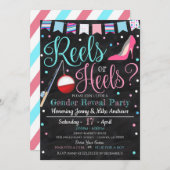 Rollen oder Heels Party Einladung (Vorne/Hinten)