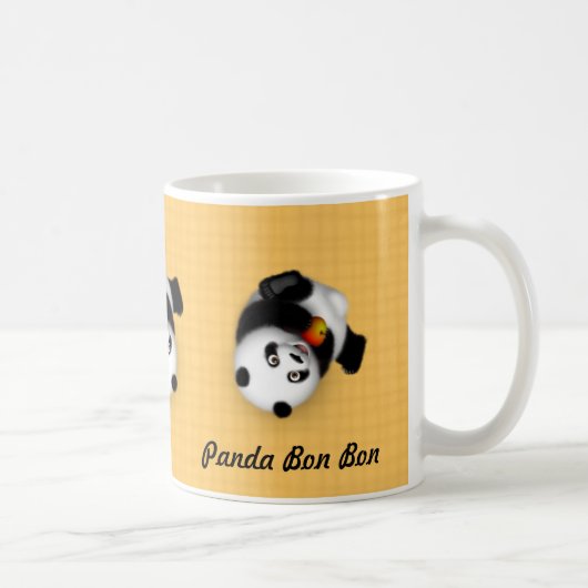 Rollen-Panda-Tasse Kaffeetasse (Rechts)