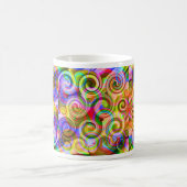 Rollen Pastel geometrisch abstrakt Kaffeetasse (Mittel)