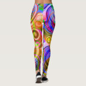 Rollen Pastel geometrisch abstrakt Leggings (Rückseite)