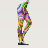 Rollen Pastel geometrisch abstrakt Leggings (Rechts)