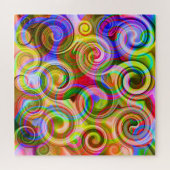 Rollen Pastel geometrisch abstrakt Puzzle (Horizontal)