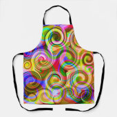 Rollen Pastel geometrisch abstrakt Schürze (Vorderseite)