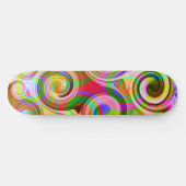 Rollen Pastel geometrisch abstrakt Skateboard (Horizontal)