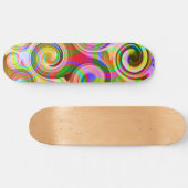 Rollen Pastel geometrisch abstrakt Skateboard (Horizontal)