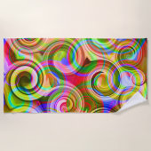 Rollen Pastel geometrisch abstrakt Strandtuch (Vorderseite)