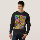 Rollen Pastel geometrisch abstrakt Sweatshirt (Vorne ganz)