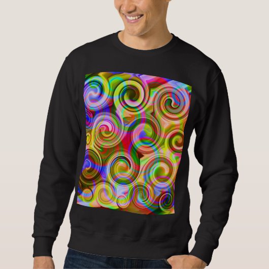 Rollen Pastel geometrisch abstrakt Sweatshirt (Vorderseite)