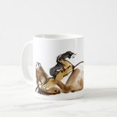 Rollen-Pferd Kaffeetasse (Vorderseite Links)