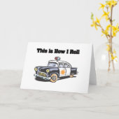 Rollen (Polizei/Polizist-Auto) Karte (Gelbe Blume)