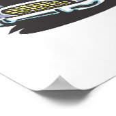 Rollen (Polizei/Polizist-Auto) Poster (Ecke)