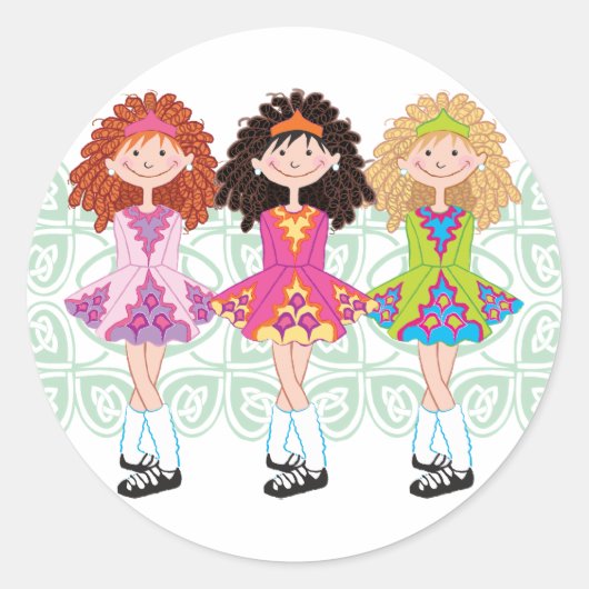 Rollen-Princesses Runder Aufkleber (Vorderseite)