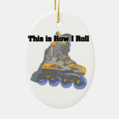 Rollen (Rollenklingen/Inline-Skate) Keramikornament (Hinten)