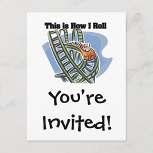 Rollen (Roller-Untersetzer) Einladung