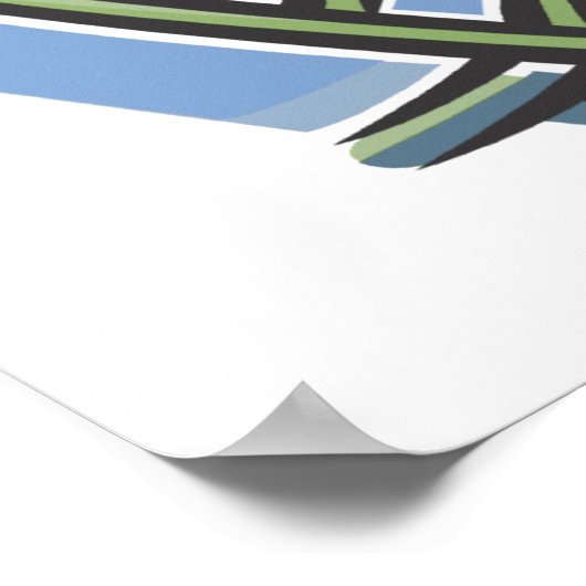 Rollen (Roller-Untersetzer) Poster (Ecke)