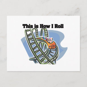 Rollen (Roller-Untersetzer) Postkarte