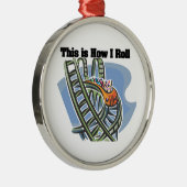 Rollen (Roller-Untersetzer) Silbernes Ornament (Rechts)