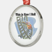 Rollen (Roller-Untersetzer) Silbernes Ornament (Links)